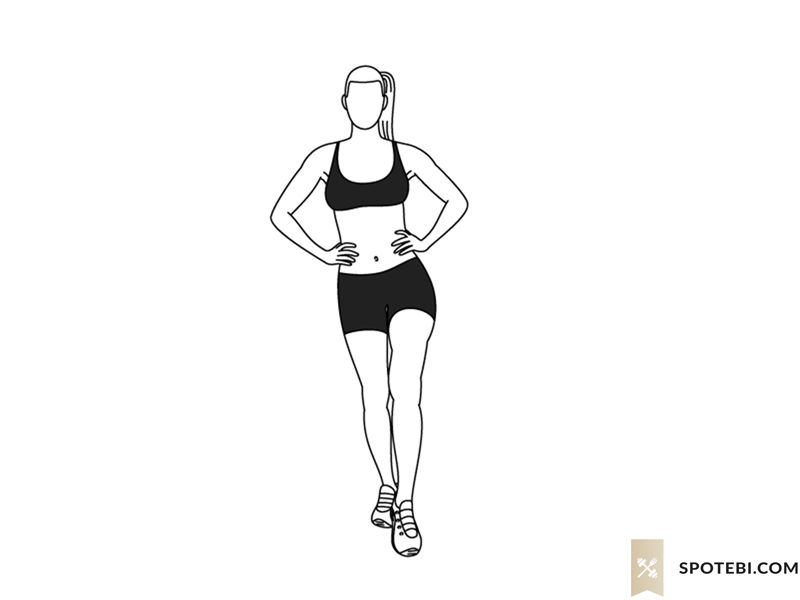 standing leg circles